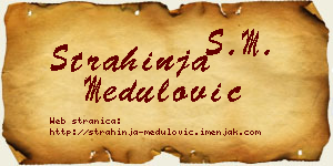 Strahinja Medulović vizit kartica
